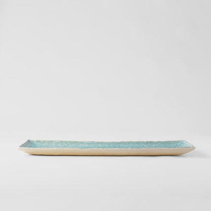 Platter 50cm Crazed Blue Glaze