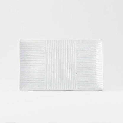 Sushi Plate 21cm Line White Design