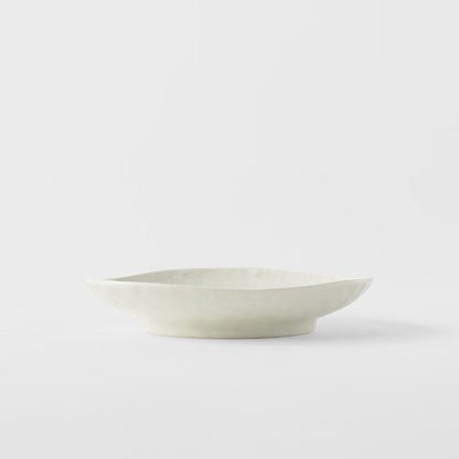 Saucer Organic Shape 13.5cm Kanso Soft White Glaze