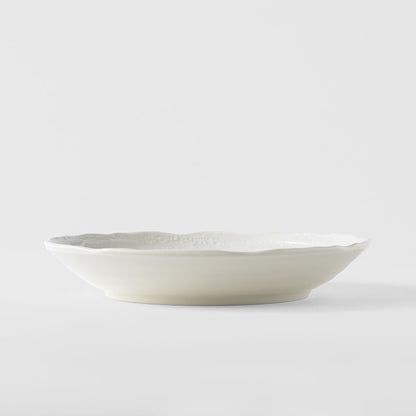 Pasta Bowl 22cm White Spiral Glaze