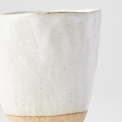 Lopsided Mug 275ml White & Bisque Glaze