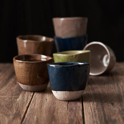 Lopsided Mug 275ml White & Bisque Glaze