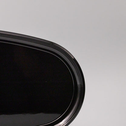 Platter Oval 42.5cm Black Lacquerware Glaze