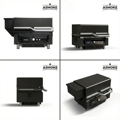 ASMOKE Essential Smart Portable Wood Pellet Grill & 3pc BBQ Tool Set & 5lb Applewood Pellets