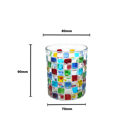 Rubik Glass Tumbler - 210ml