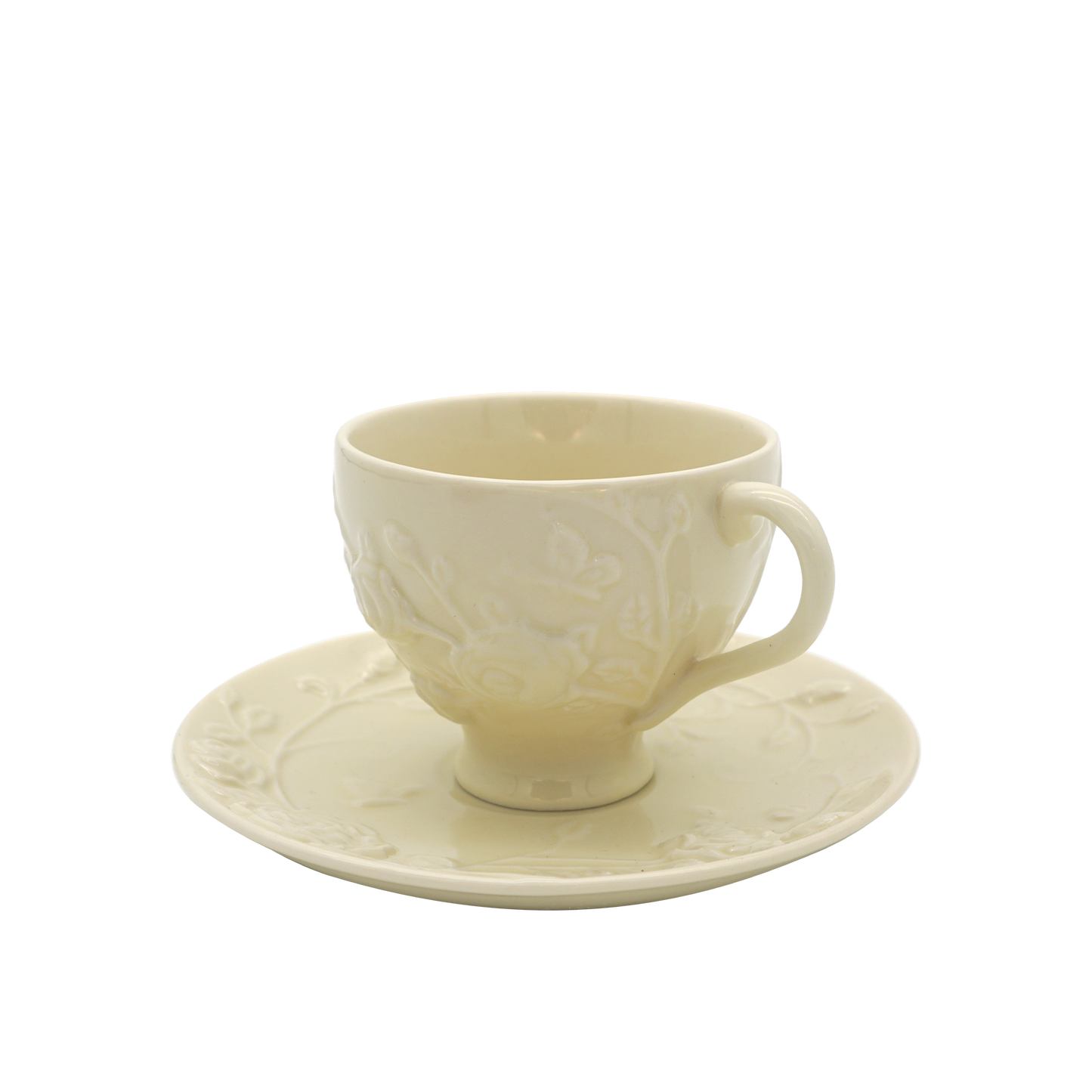 Faubourg Rose Embossed Cup and Saucer - 250ml