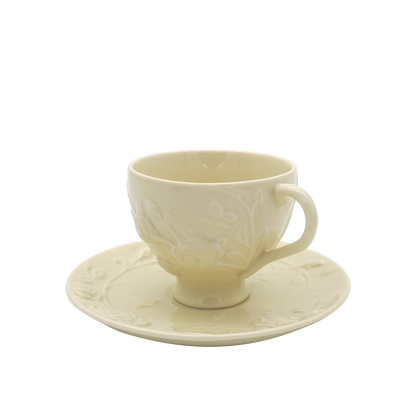 Faubourg Rose Embossed Cup and Saucer - 250ml