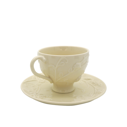 Faubourg Rose Embossed Cup and Saucer - 250ml