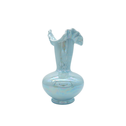 Mermaid Iridescent Ceramic Vase Blue