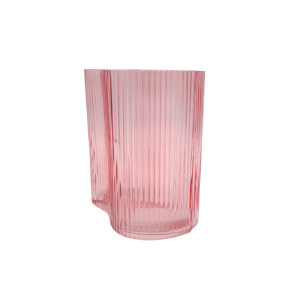 Suzhou Curved Vase Small Pink