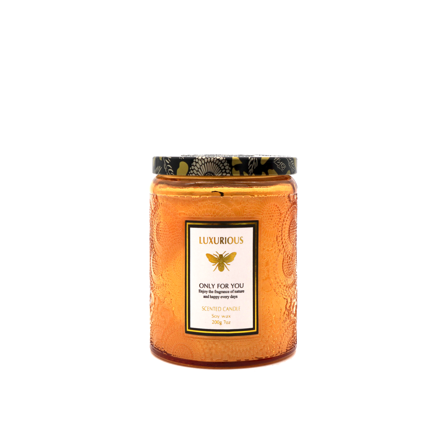 Faubourg Embossed Scented Candle amber