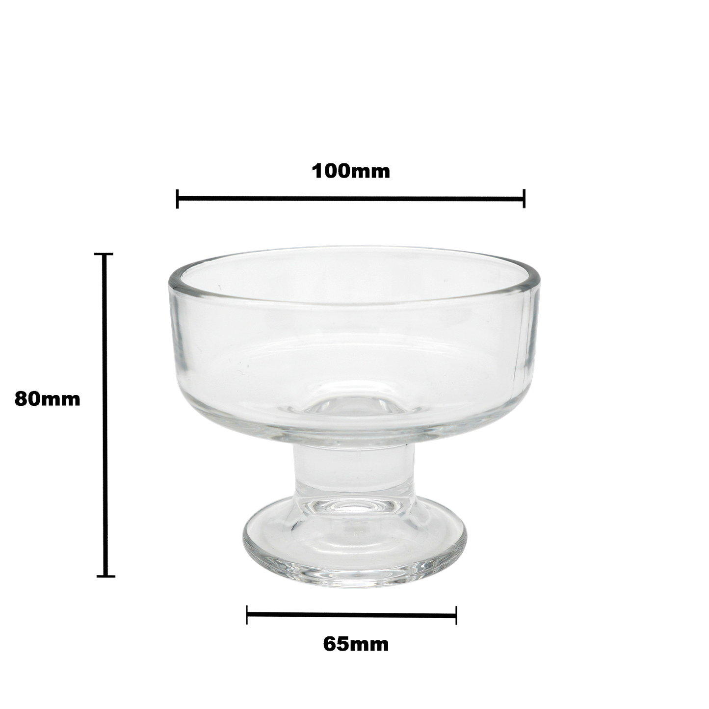 Authur Dessert Glass Bowl - 200ml clear