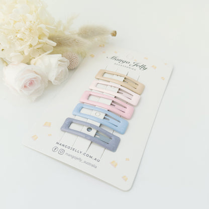 MANGO JELLY Butter Cream Hair Clips Collection - Ice cream Bar clips - Twin Pack