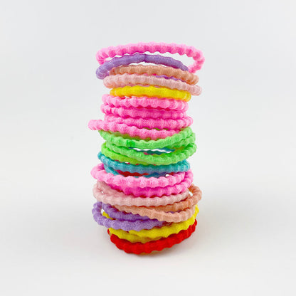 MANGO JELLY Kids Hair Ties (3cm) - Bubbly Neon - Three Pack