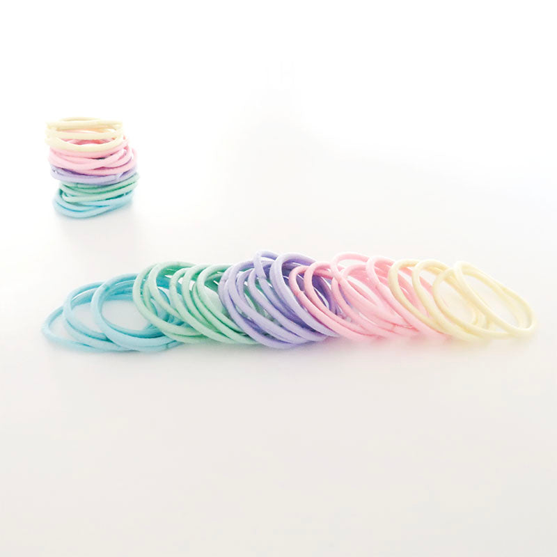 MANGO JELLY Kids Hair Ties (3cm) - Classic Soft Pastel - One Pack