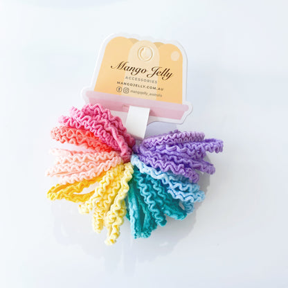 MANGO JELLY Kids Hair Ties (3cm) - Lace Candy -Twin Pack