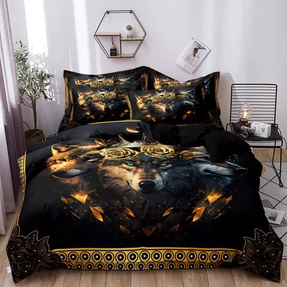 Nature-Inspired Floral Duvet Cover Set - Hypoallergenic Fabric-King