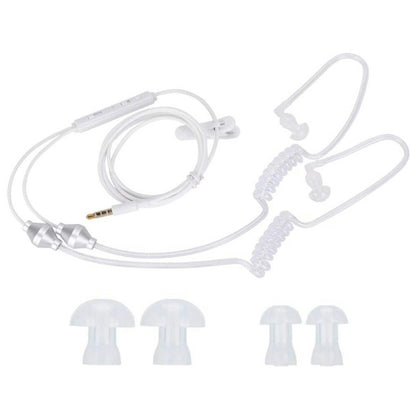 Anti-Radiation Air Tube Headset with Microphone Deep Bass Noise Cancelling Phone
