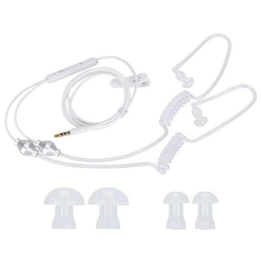 Anti-Radiation Air Tube Headset with Microphone Deep Bass Noise Cancelling Phone