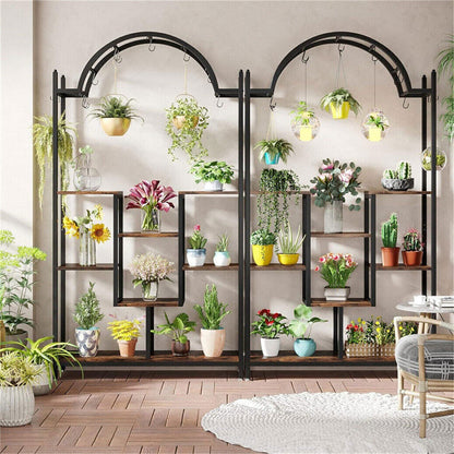 Multi-Layer Plant Stand Large Flower Bonsai Pots Display Rack For Garden Balcony