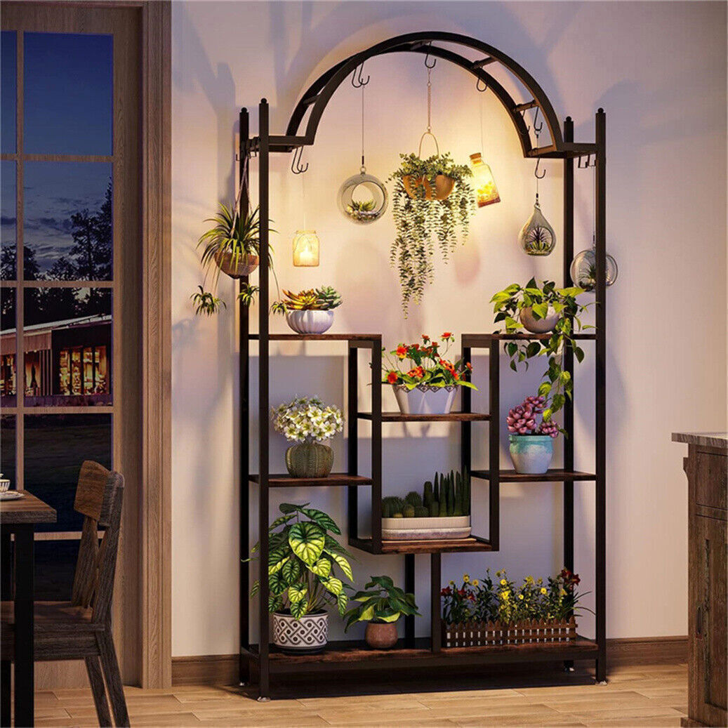 Multi-Layer Plant Stand Large Flower Bonsai Pots Display Rack For Garden Balcony