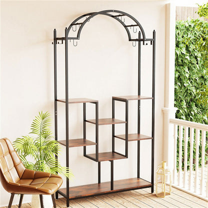 Multi-Layer Plant Stand Large Flower Bonsai Pots Display Rack For Garden Balcony