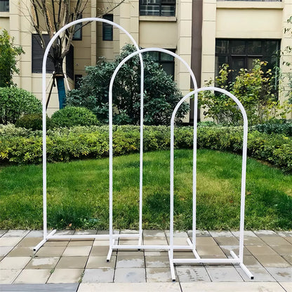 Fin Set Of 3 Wedding Arch Balloon Frame Metal Arch Backdrop Stand Birthday Party