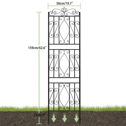 Large Metal Garden Trellis for Outdoor Yard & Patio
