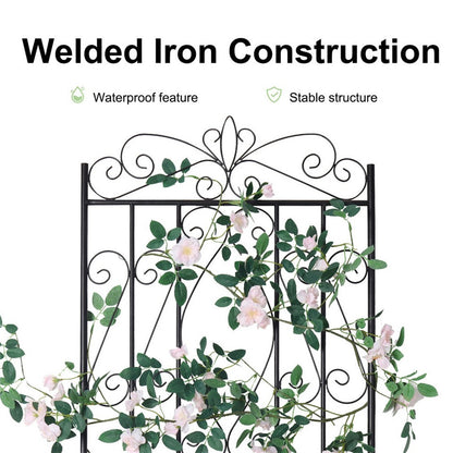 Large Metal Garden Trellis for Outdoor Yard & Patio