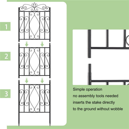 Large Metal Garden Trellis for Outdoor Yard & Patio