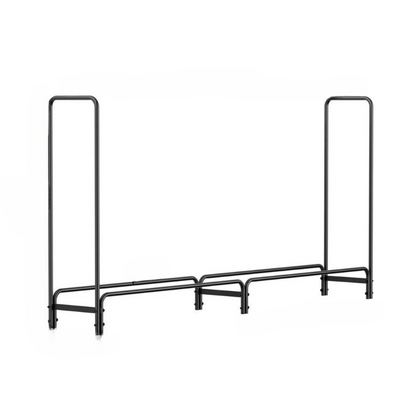 FIN 233cm Extra Long Heavy Duty Firewood Log Rack Metal Storage Holder Garden Indoor