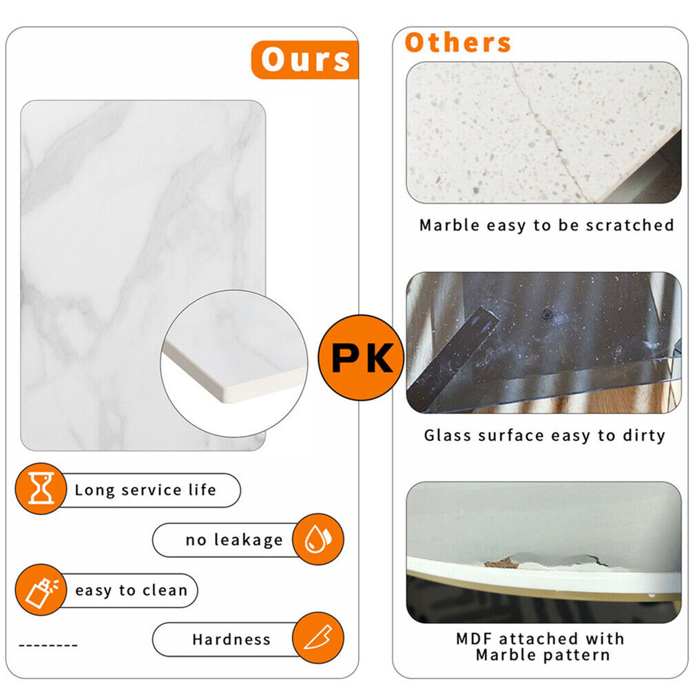 Luxury square side table marble stone-Black frame