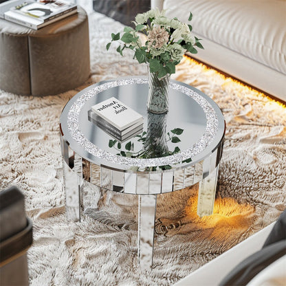 XXL Bling Mirrored Crystal Coffee Table