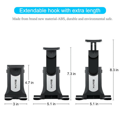 Universal Adjustable Tablet Mount Car CD Slot Holder 2in1 Fit 3.5-10.5" iPad GPS