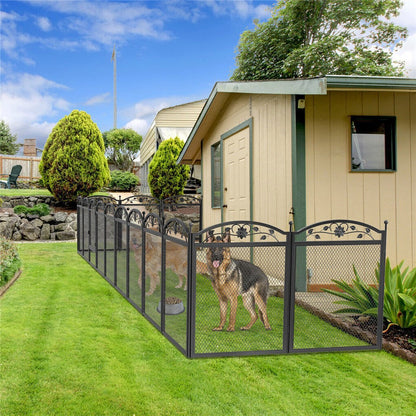 Fin Heavy Duty Dog Play Pen Enclosure Whelping Cage With Fertility Mat Puppy Playpen