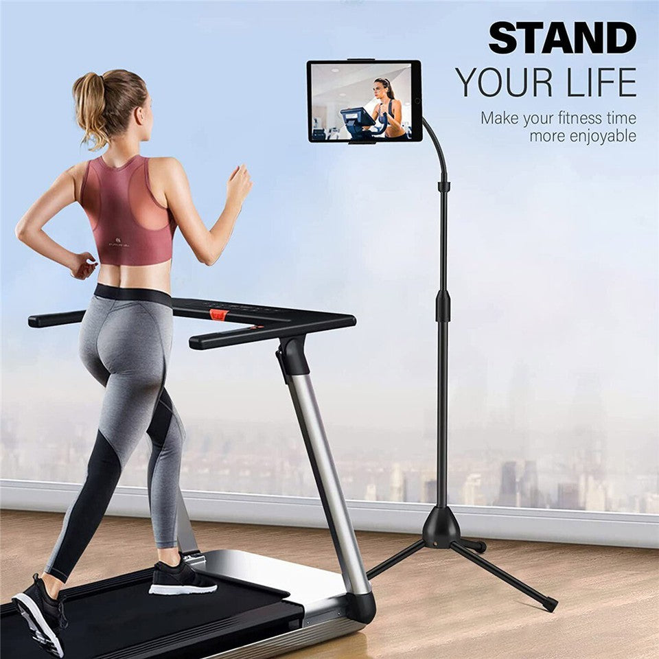 Universal Tripod Floor Stand Holder Adjustable Gooseneck For iPad iPhone Tablet