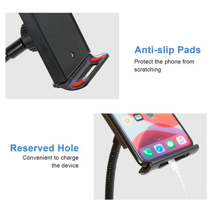 Universal Tripod Floor Stand Holder Adjustable Gooseneck For iPad iPhone Tablet