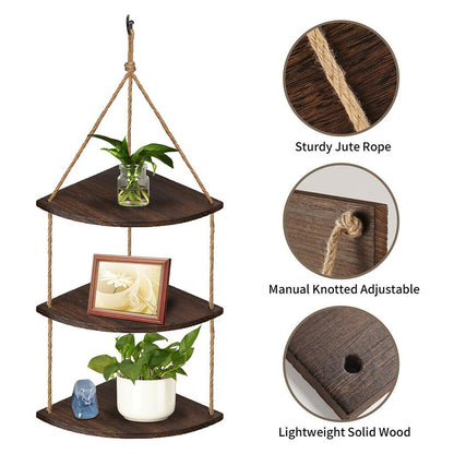 Bohemian Hanging Shelf Organizer