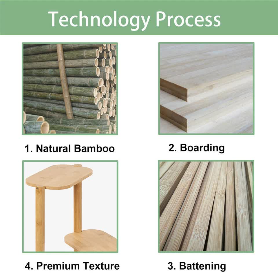 3-Tier Bamboo Plant Stand Bonsai Holder