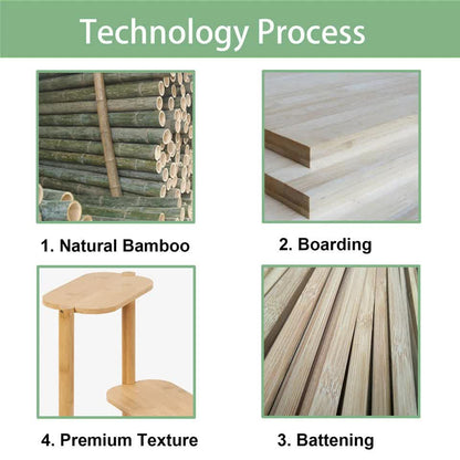3-Tier Bamboo Plant Stand Bonsai Holder