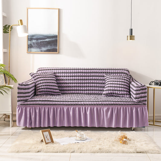 Elastic sofa cover-purple (90-140cm)