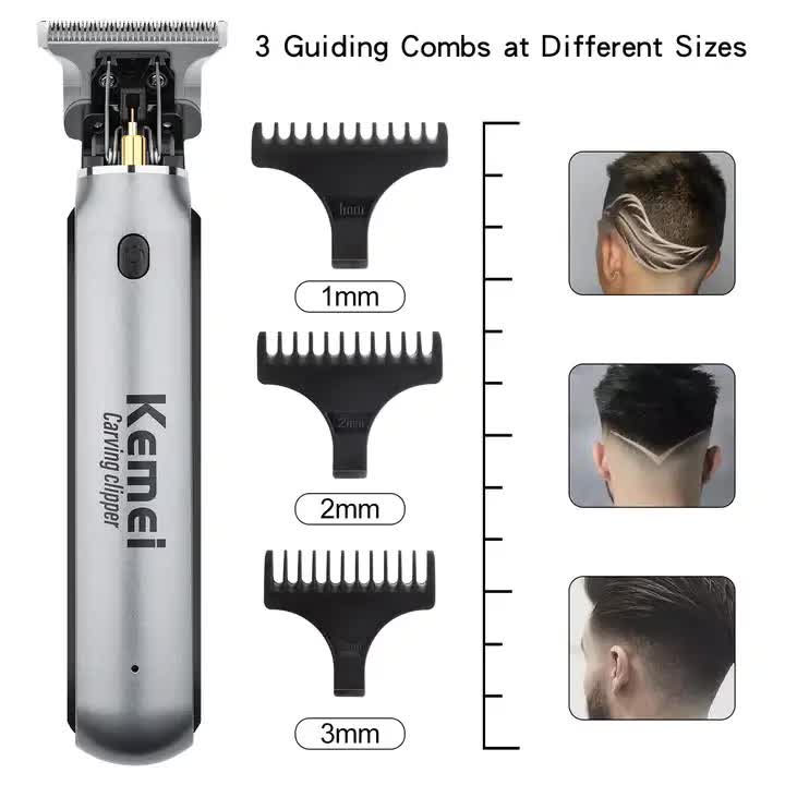 KM-1757 Professional Hair Clipper - Electric Hair Trimmer for Carving, Styling & Precision Cuts