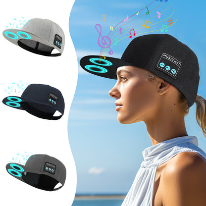 Ash Gray Wireless Speaker Hat - Bluetooth 5.4 Baseball Cap with Dual Speakers for Outdoor Sports and Music, Hands-Free Audio Experience