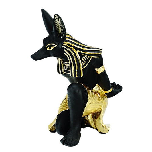 Egyptian Anubis Dog Wine Rack – Unique Resin Wine Holder for Home Decor