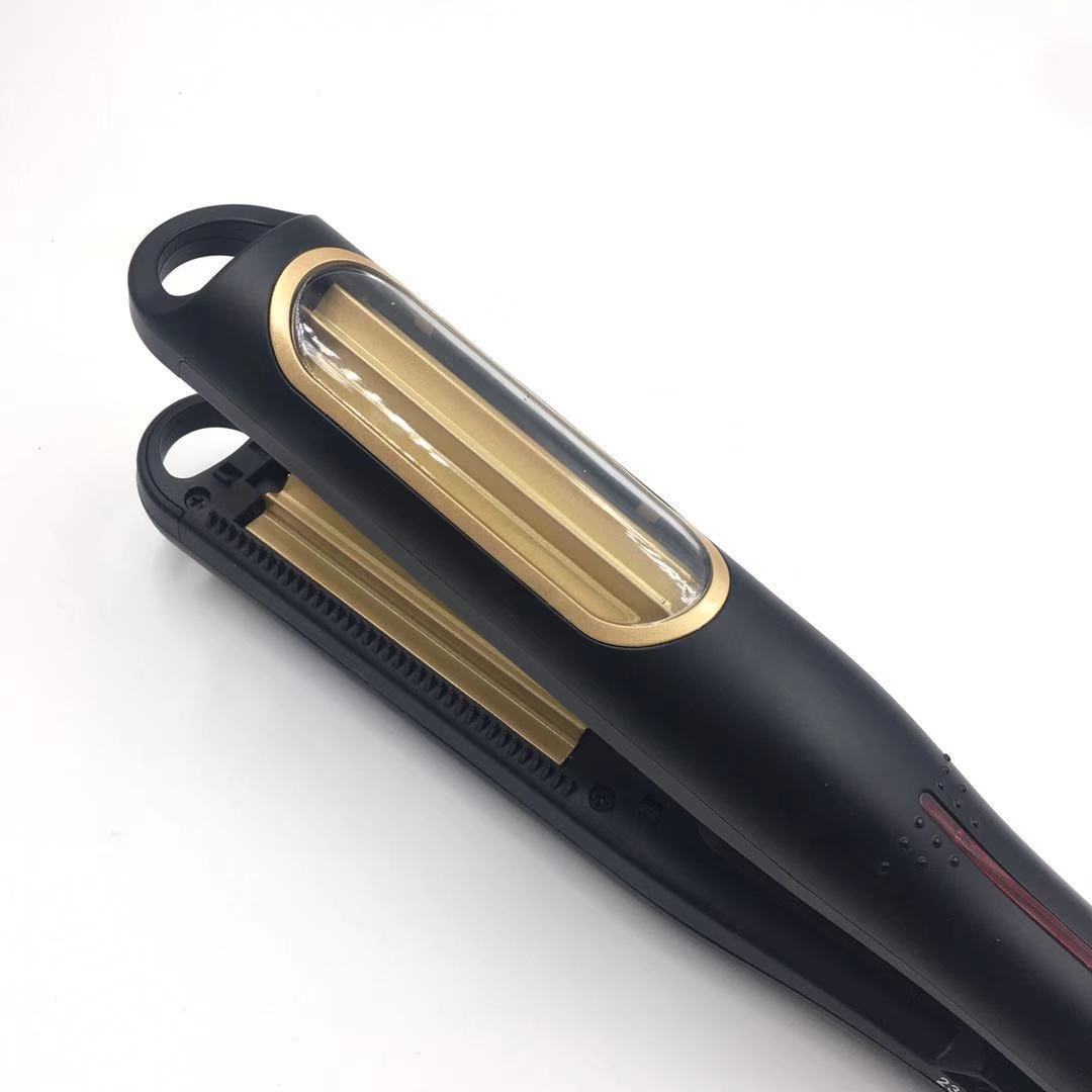 Gold Automatic Hair Crimper - Professional Ceramic Hair Styling Tool for Cornrow and Textured Waves