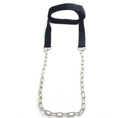 Adjustable Neck Harness with Chain for Strength Training and Rehabilitation