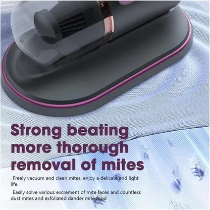 Purple Portable UV Mattress Cleaner, Handheld Wireless Dust Mite Vacuum, Home UV Sterilizer for Bed, Fabric & Upholstery