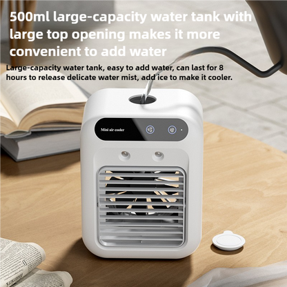 Portable Mini Air Cooler L7 with 500ml Water Tank and Humidifier Function