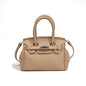 Khaki Mini Black Litchi Texture  Bag - Handbag, Crossbody & Shoulder Bag