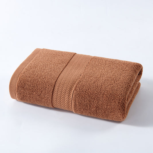 Brown Premium Thick Cotton Bath Towel for Adults - Soft and Absorbent Bathroom Towel